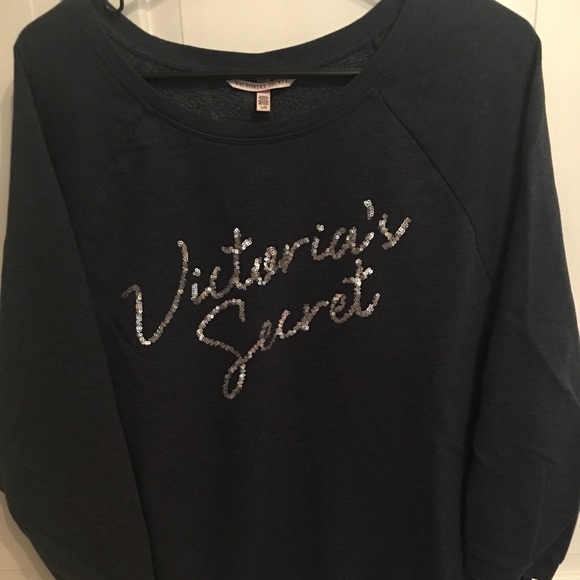Victoria's Secret Sweaters | Victorias Secret Navy Blue 34 Sleeve Sweater | Poshmark